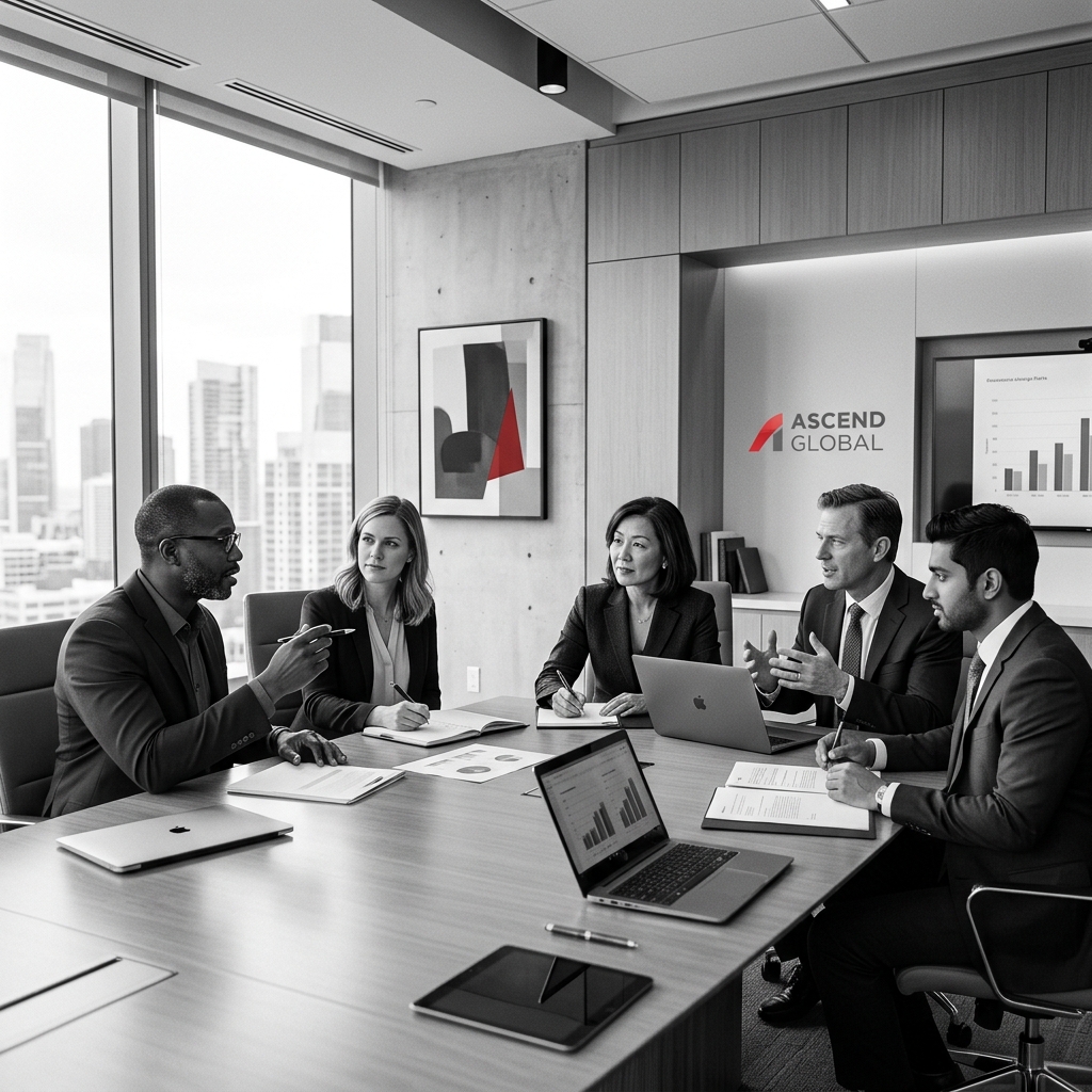 Reunión ejecutiva corporativa de Takumi